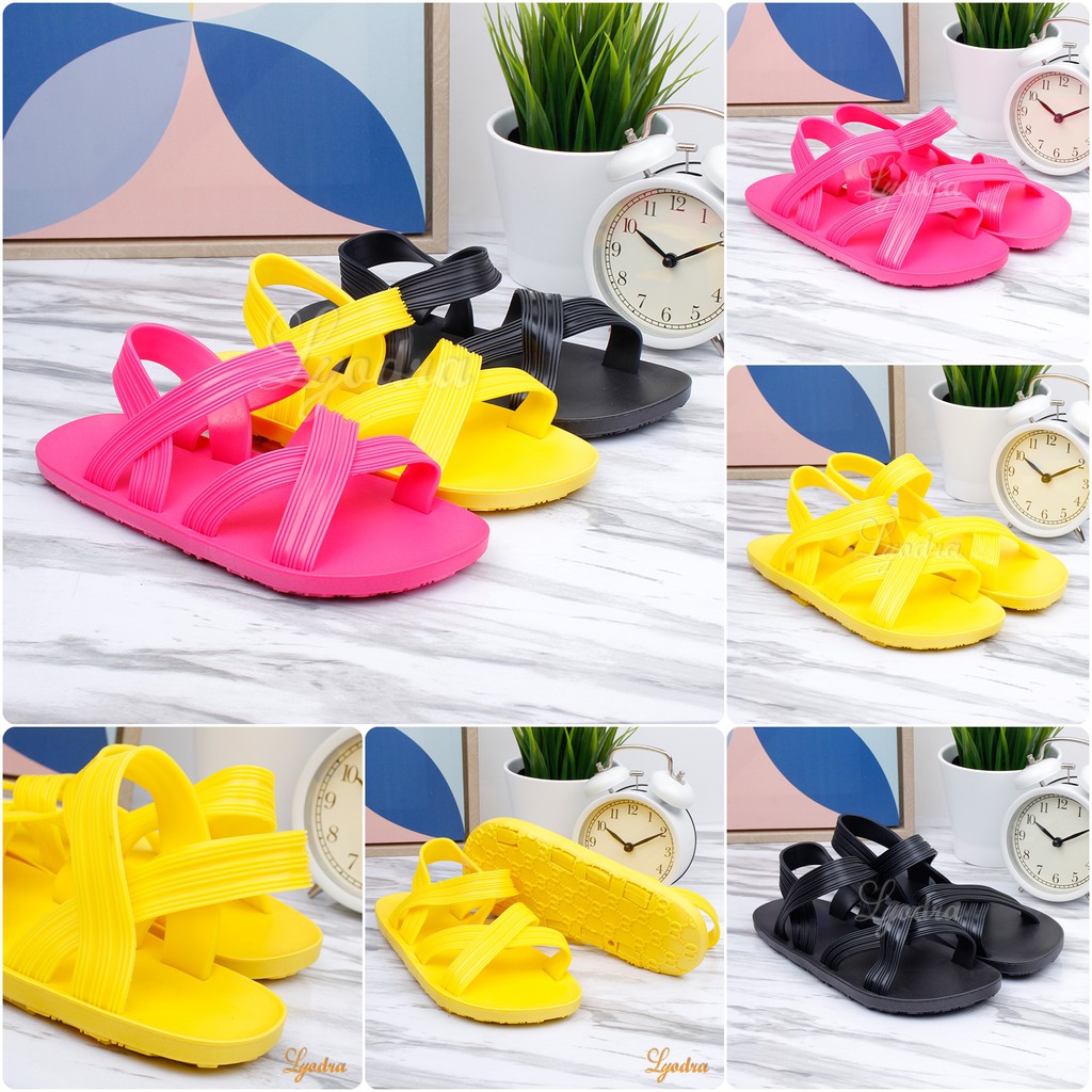 Yodra / Lyodra Evelyn Flip Flop Jelly Shoes Import LDR910 Real Pict