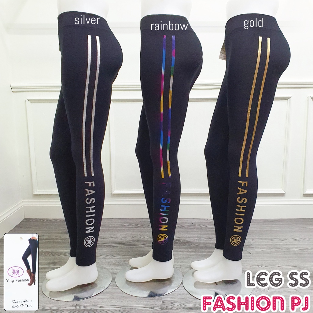 Legging Sablon Samping (SS) ARROW / Legging Fashion Wanita / Leging jumbo wanita