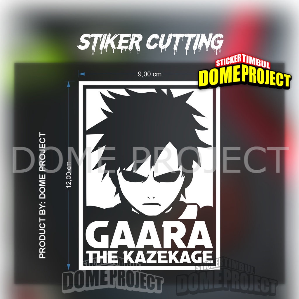 STIKER CUTTING ANIME GAARA THE KAZEKAGE