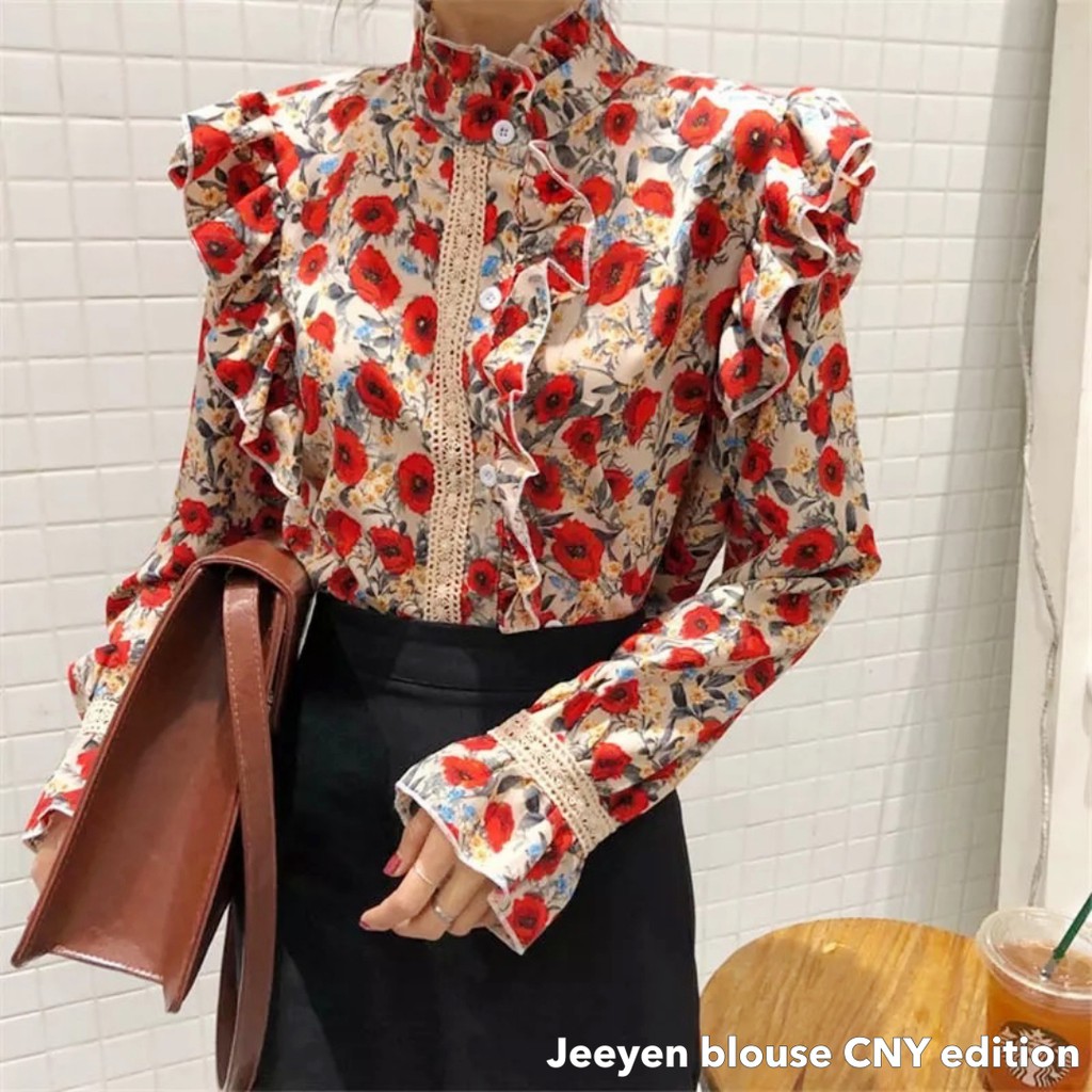 Jeeyen blouse CNY edition -Thejanclothes
