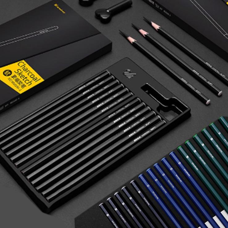 

[KODE FTWLT] Triple W 12 PCS Charcoal Pencil Art Paint Pensil Arang Gambar Sketsa