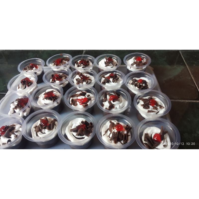 

brownies cup mini untuk isi snackbox snack ulang tahun