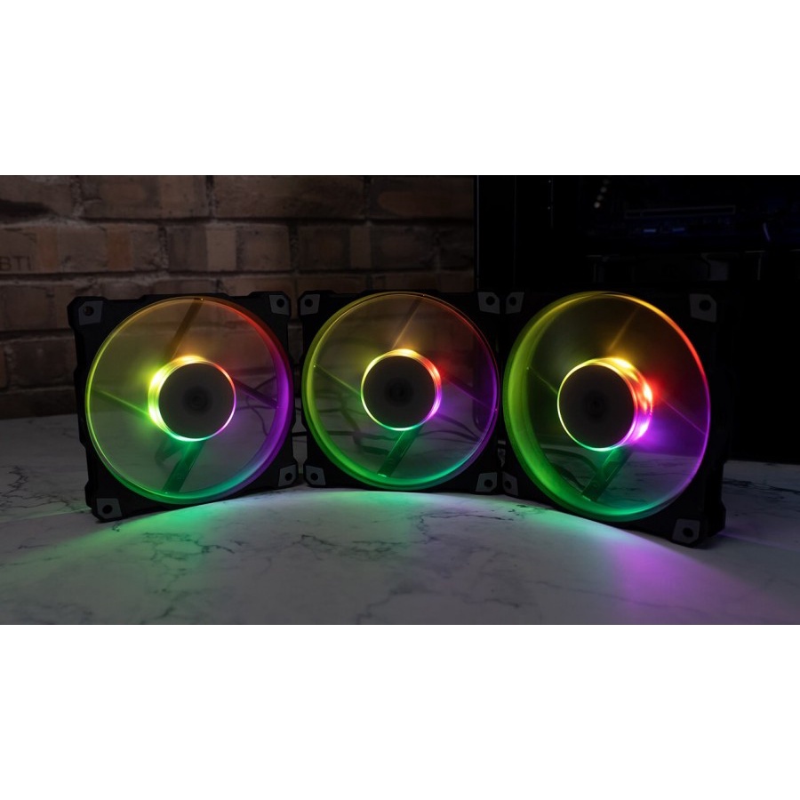 ARGB FAN 12CM Paket isi 3 PCS InWin Jupiter AJ120 Triple Pack Best Fan