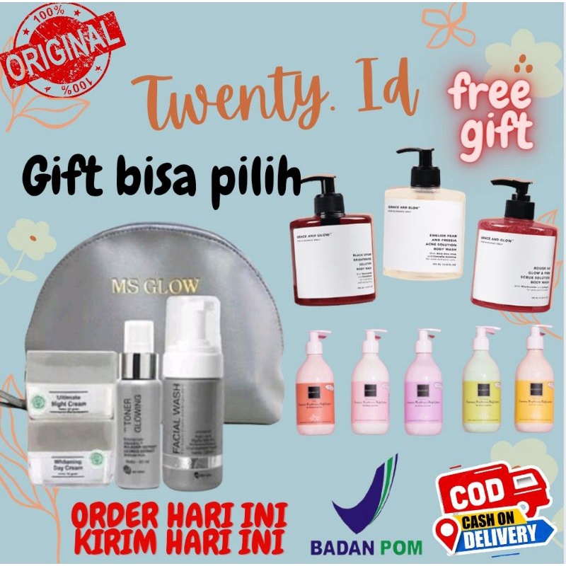 MS GLOW PAKET ULTIMATE ORIGINAL ULTIMATE SERIES MS GLOW BPOM