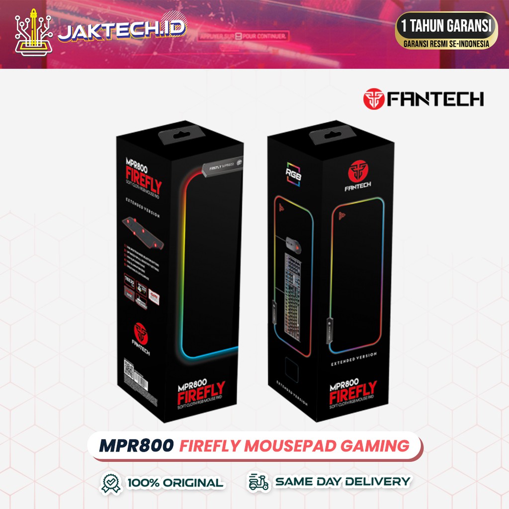 Fantech MPR800 Firefly RGB Gaming Mousepad | by. JAKTECH.ID