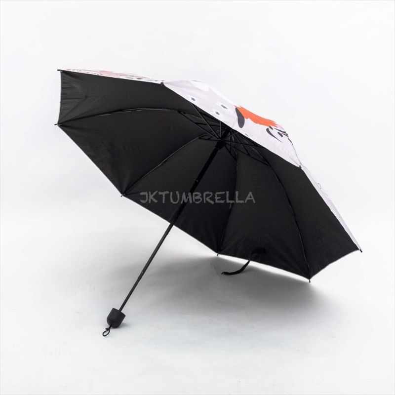 Payung Lipat 3 / Payung Lipat Mini Big Flower/ Lapis Hitam Anti UV