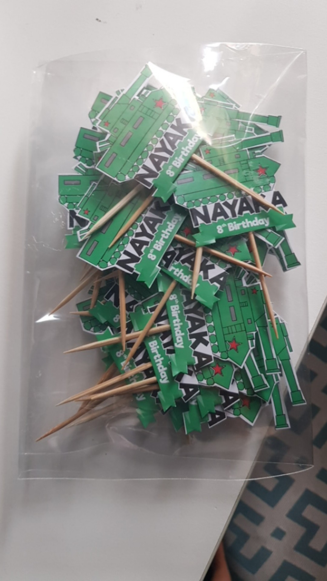 Cupcake Topper Custom - Toothpicks