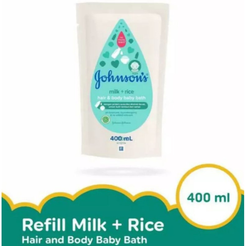 Johnsons baby bath milk &amp; rice 400ml