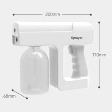 S600 Nano Spray Gun 300ml UV Purifier Disinfectant Wireless Semprotan Uap Air Disinfektan Blue Light Sterilizer Anti Bakteri Flairosol Mist Sprayer Steamer Moisturizer Nebulizer