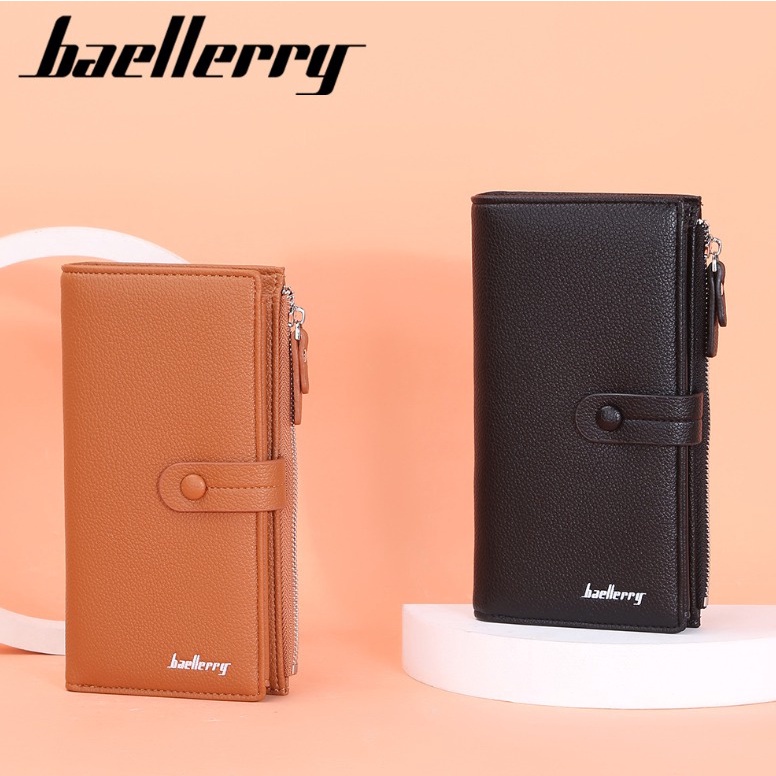 Dompet Baellerry Wanita Panjang Bahan Kulit PU Leather Premium BLY056