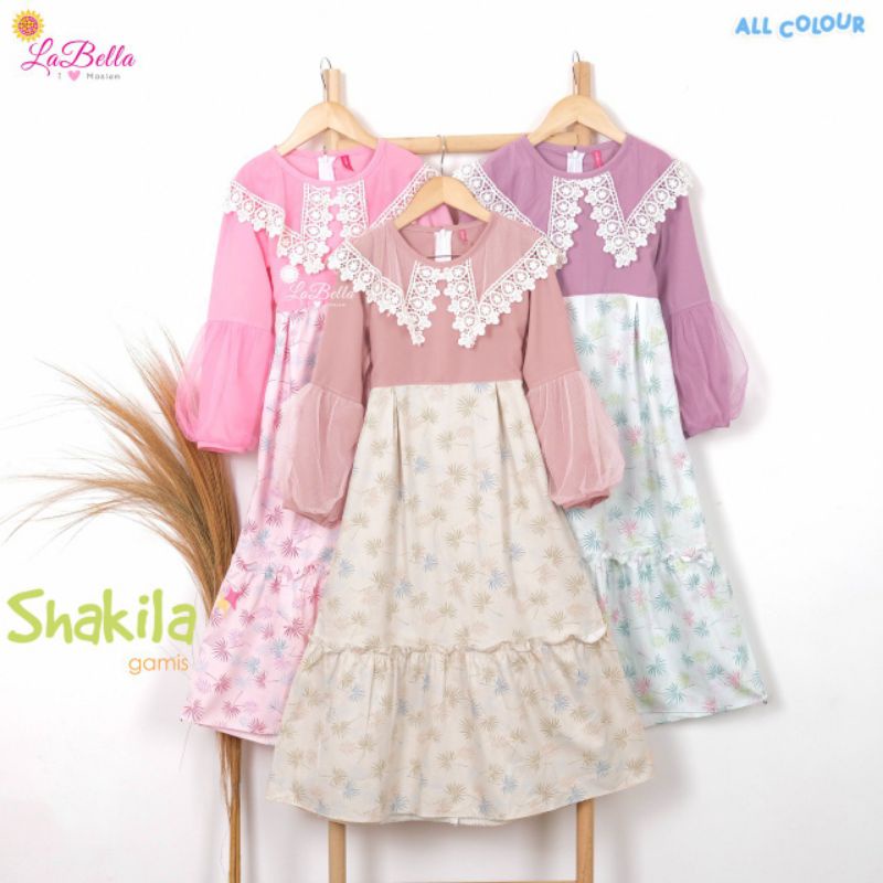 gamis anak labella shakila