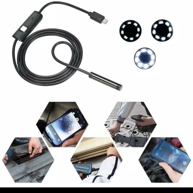 Promo Android Endoscope Kamera - Hd Kamera Inspeksi Endoscop 5 meter