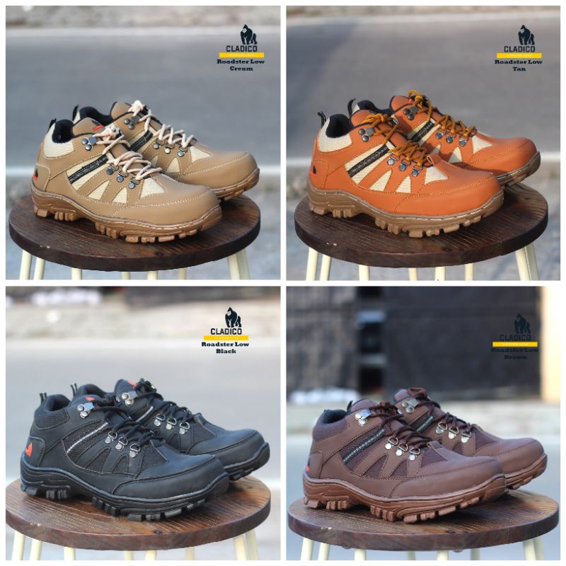 Cladico Roadster Low Sepatu Safety Pria Original Kulit Sintetis Premium Sol Kuat Ringan