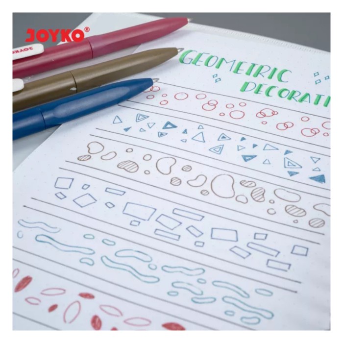 

Hemat Joyko Retro Gel Pen Ink Set 6 Pcs Pack Writing Doodling Sketch Color Terbatas