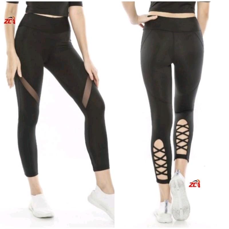Legging Senam 7/8 Wanita Aerobik Gym Zumba