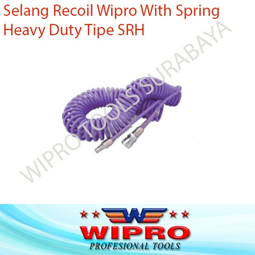 Selang Recoil 15 Meter Wipro Selang Spiral Kompresor WIPRO SRH-15