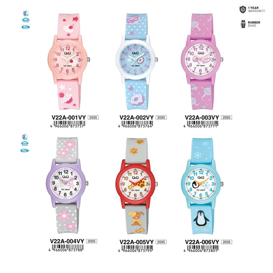 QQ/Q&amp;Q Original V22A Series- Jam Tangan Anak-anak
