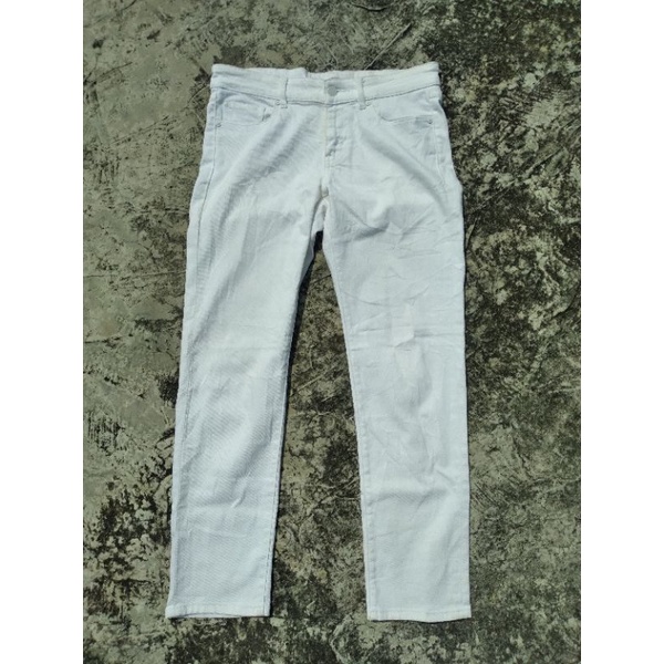 celana ankle pants uniqlo second thrift preloved