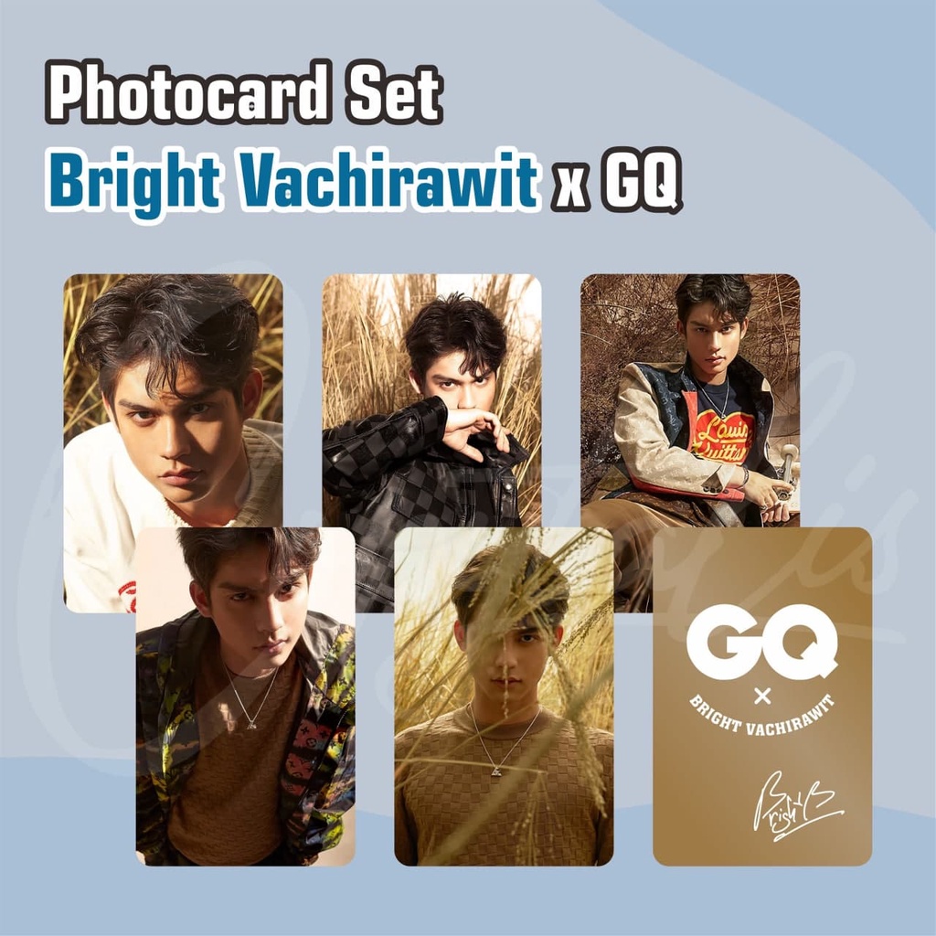 PHOTOCARD SET BRIGHT VACHIRAWIT X GQ