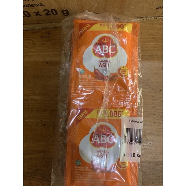 Saus Sambal Sambel ABC 18gr isi 10 Sachet