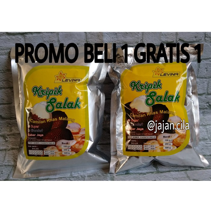 

KERIPIK BUAH SALAK ( PROMO BELI 1 GRATIS 1)