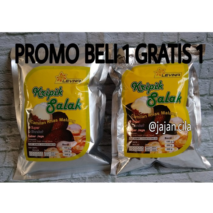 

KERIPIK BUAH SALAK ( PROMO BELI 1 GRATIS 1)