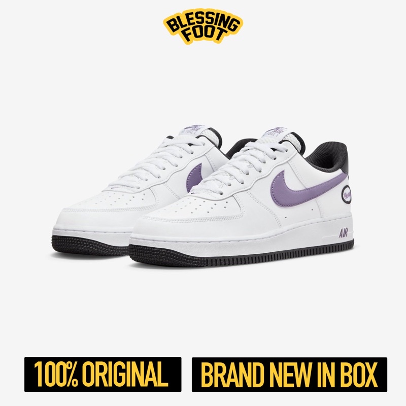 Nike Air Force 1 '07 LV8 ‘Hoops’ White / Canyon Purple ORIGINAL BNIB