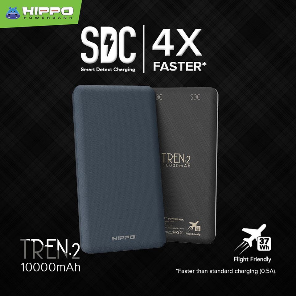 Hippo PowerBank Tren 2 10000mAh - PowerBank Tren2 10000mAh original