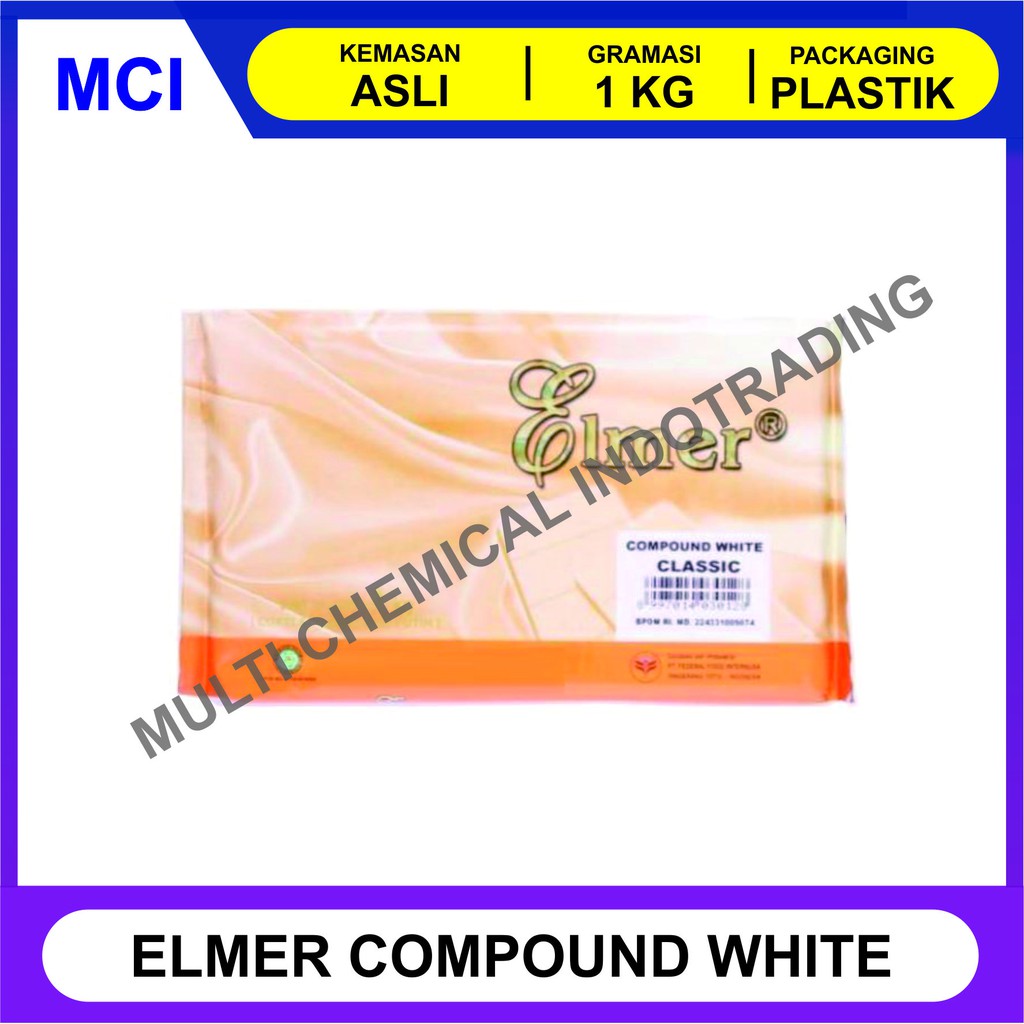 

ELMER COKLAT BATANG / CHOCOLATE COMPOUND 1 KG - CLASSIC WHITE