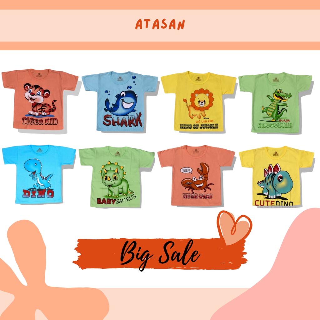 [BIG SALE] KAOS ANAK 1-8 TAHUN UNISEX