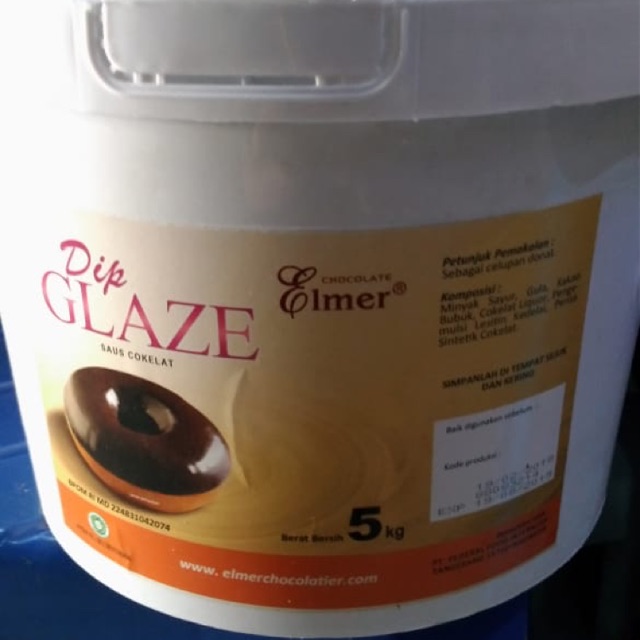 Elmer Dip Glaze - Topping Donat Dark Chocolate   500gr