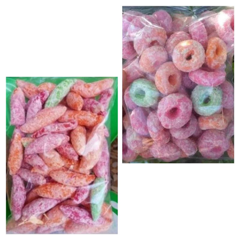 

Getas Manis Kering - camilan getas - telur gabus warna warni - getas donat - jajanan jadul - snek makanan manis - getas rainbow - snack manis - makanan ringan tradisional