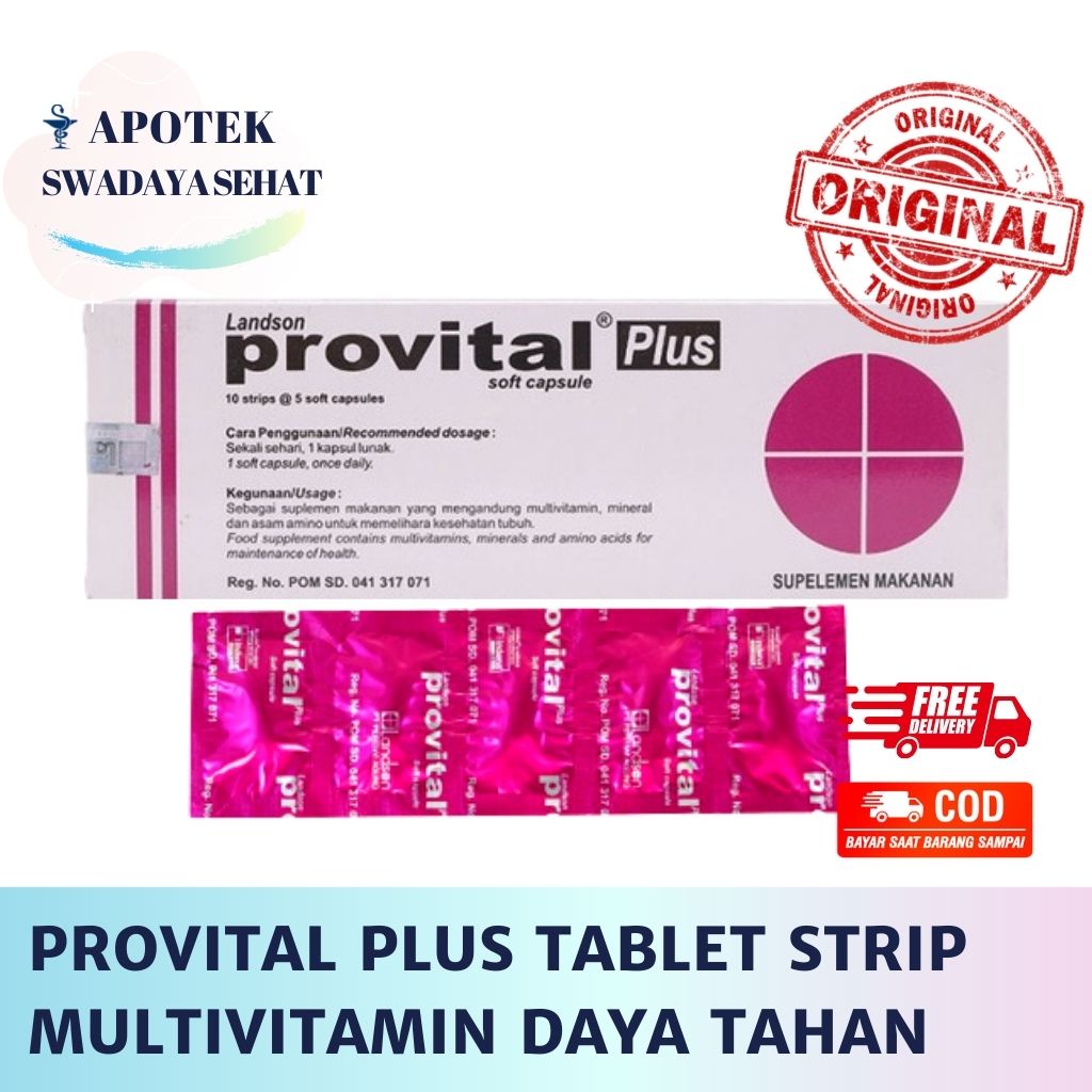 PROVITAL PLUS Strip Tablet - Multivitamin Daya Tahan Tubuh