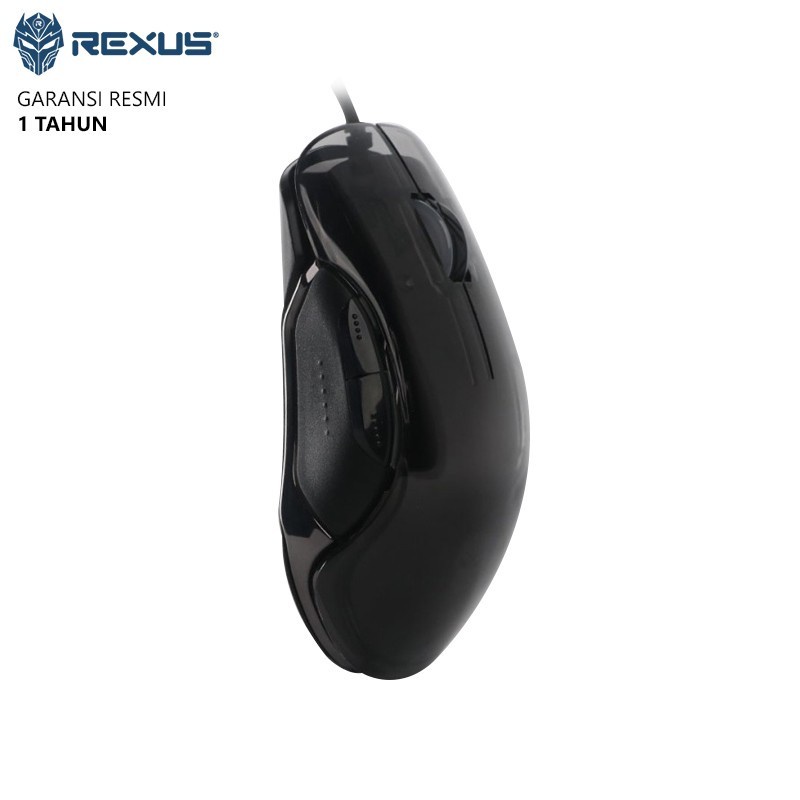 Rexus Bara X17 - Crystal RGB Macro Gaming Mouse