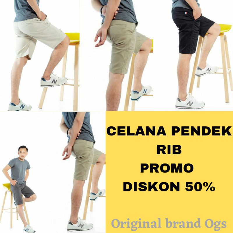 CELANA PENDEK PRIA RIB DISTRO PREMIUM TERLARIS DAN TERMURAH