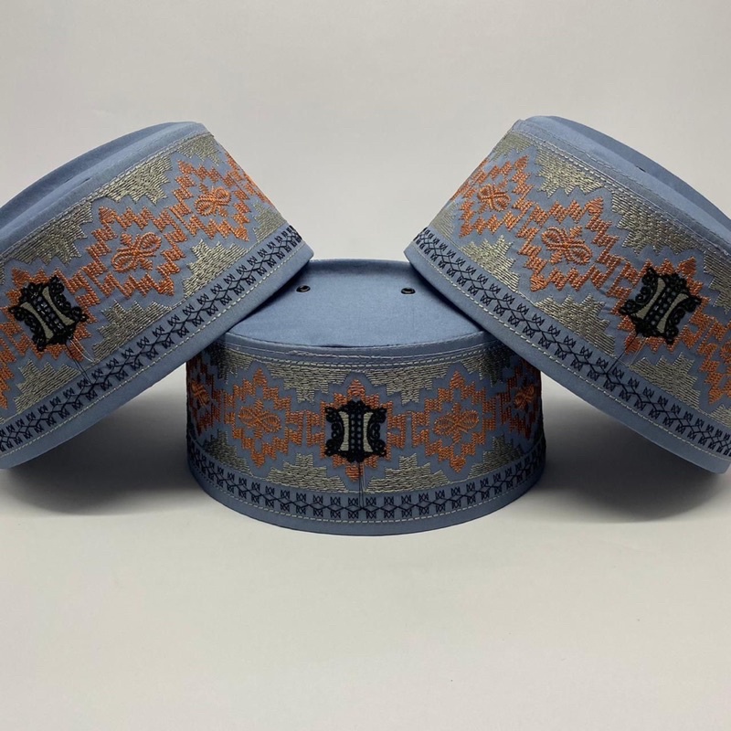 PECI / KOPIAH ASSAGOFAH ABU - ABU BAHAN BAGUS NYAMAN DAN BERKULITAS