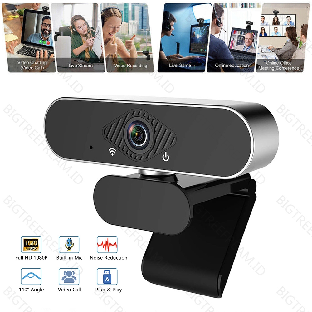 Full Hd 1080p Webcam Usb Pc Computer Camera Met Microfoon Driver