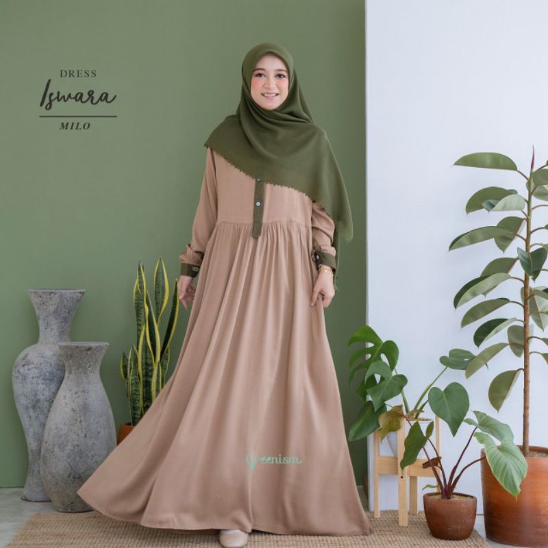 ISWARA dress Greenism / Gamis ISWARA by Greenism (Gamis ONLY)