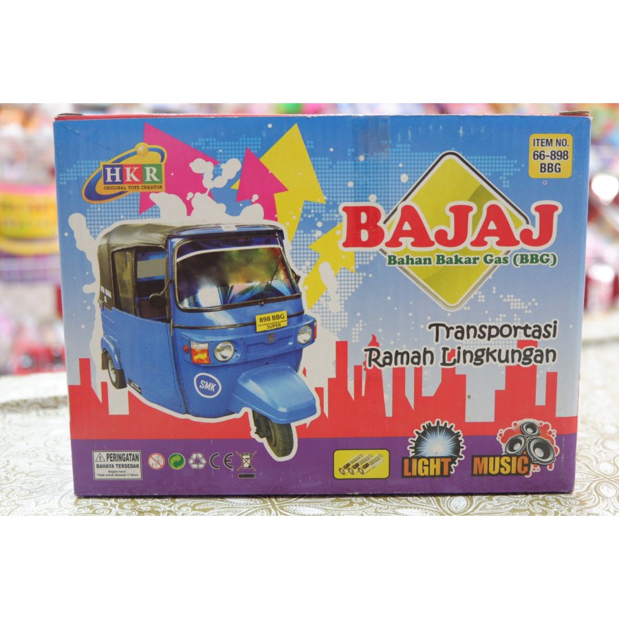 mainan bajaj/bajaj batre