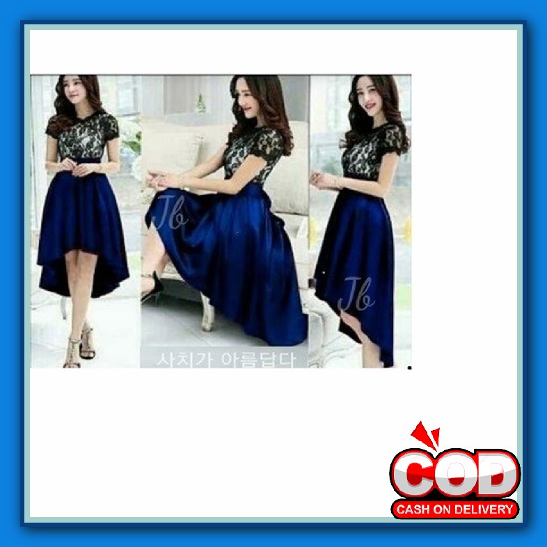 Baju Dress Brukat Natal Remaja Trend Kekinian Terbaru 2021 2022 Gaun Pesta Natal Crismast Elegan Mew