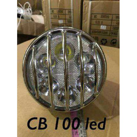 REFLEKTOR HARLEY /HEADLAMP CAFE RACER /HEAD LAMP BESI LED + TERALIS