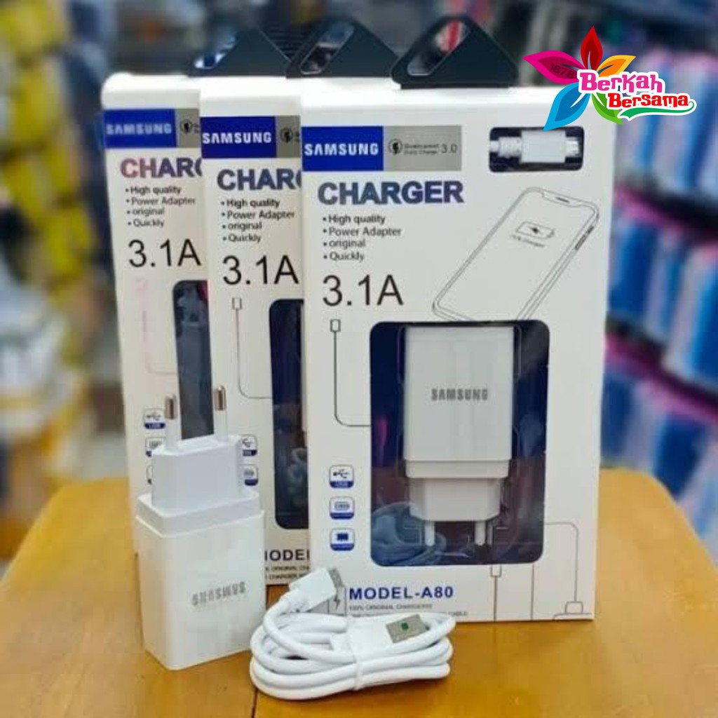 BM048 A80 Cashan Cashan SAMSUNG 3Amper QUALCOM micro fast Charging Anti meledak J2 prime j3 j5 j7 BB4766