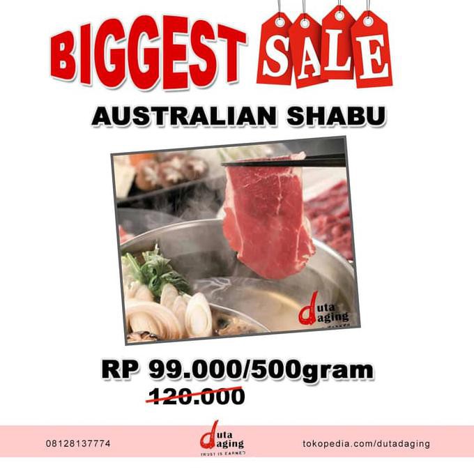 

Australian Grassfed Shabu sliced -- 500 gram