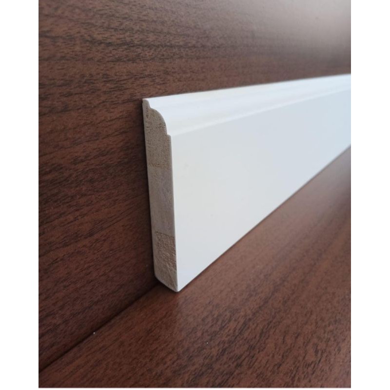 Jual wall moulding kayu moulding plint lantai skirting sudah cat