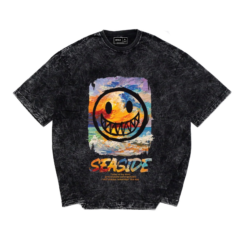 Gentil T-shirt Reguler Emoticon Seaside Sandwash Original