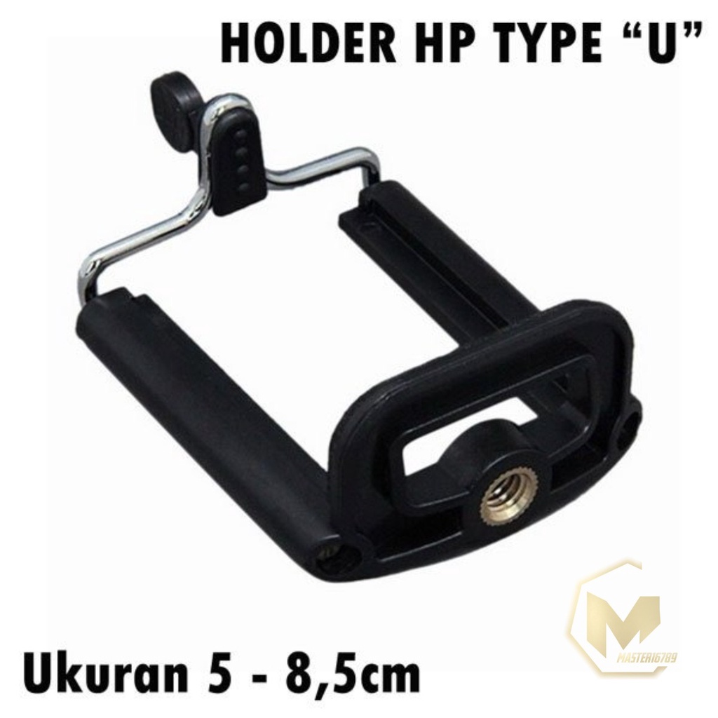 RT39 DUDUKAN HOLDER TARIK U TRIPOD MEDIUM JEPIT CLAMP BRACKET HANDPHONE HP UNIVERSAL MA2436