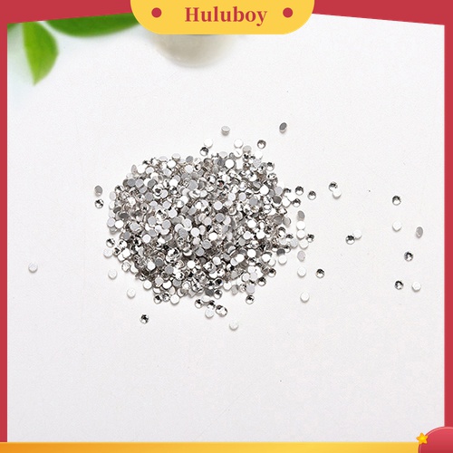 Huluboy Huluboy♡ 1440pcs 1.6mm / 2mm Berlian Imitasi Untuk Dekorasi Kuku DIY