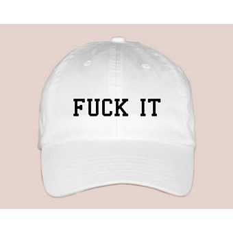 TOPI BASEBALL FUCK IT WHITE PREMIUM