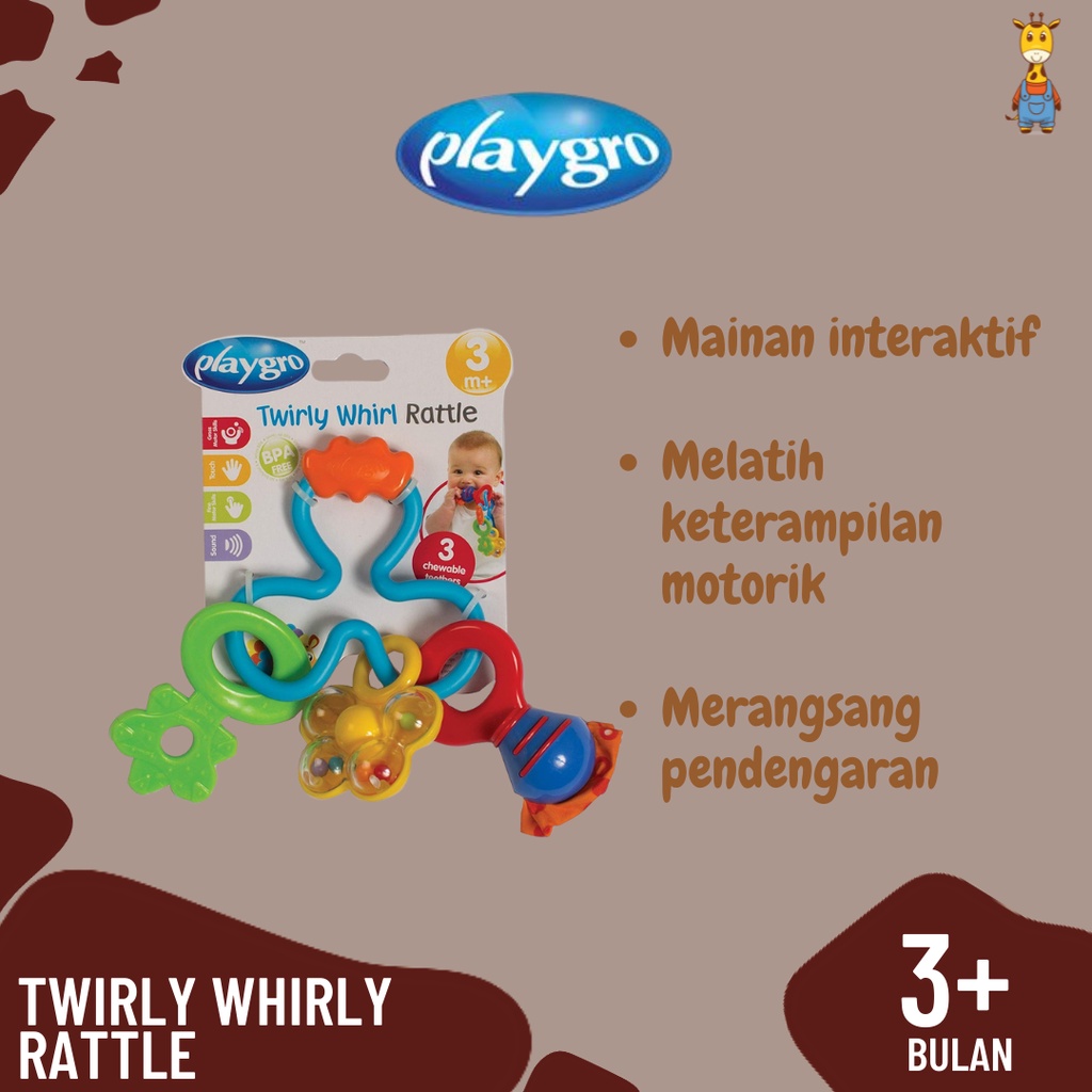 Playgro Twirly Whirly Rattle