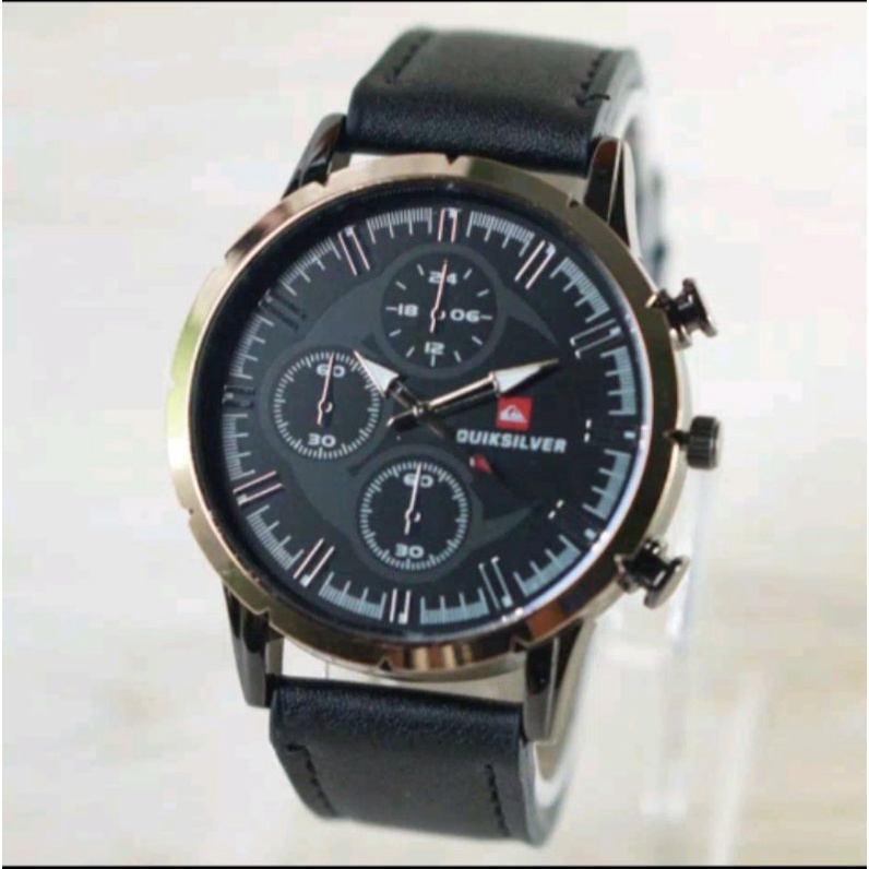 WBS JAM TANGAN PRIA CHRONO MURAH QS QUICKSILVER KULIT ANALOG#JAMDINDING#ACECORIES#JAMTANGGAN